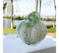 QIJIAYU Verre scandinave Moderne et Simple, Bijoux Faits à la Main, décoration d'halloween, Citrouille irrégulière, Salon, Table, Ornement Art déco