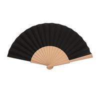 qijiefenCC Éventails Pliants,Éventail de Mariage,Eventail Pliables Portable à Main de Style Simple Chinois,Éventail à Main Décoration pour Decoration Mariage Fête Cadeau,Noir