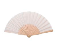 qijiefenCC Éventails Pliants,Éventail de Mariage,Eventail Pliables Portable à Main de Style Simple Chinois,Éventail à Main Décoration pour Decoration Mariage Fête Cadeau,Blanc