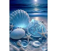 Qijinn 5D Diamond Art Painting Kit,marine life diamond art Kits for Adults,DIY Round Full Drill Diamond Painting Rhinestone Canvas Embroidery Craft for Home Wall Decor Gifts 60x80 cm