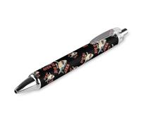 QIJIUU Shark Keep Moving Or Die Stylo à bille personnalisé fantaisie drôle Stylo à bille Noir Cadeau 1 pièce