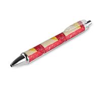 QIJIUU Stylo à bille rétractable à encre noire avec drapeau vintage de la France et de l'Espagne pour une écriture lisse 0,5 mm Accessoires de bureau Cadeaux