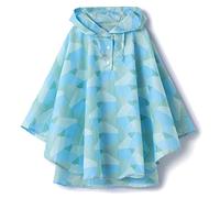 QIKADO Imperméable Manteau de Pluie avec Capuche pour Enfant Garçons et Filles Graphiques Bleus/S/1-3ans