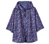 QIKADO Manteau Imperméable Unisex 1 ans pour 12 ans Cape Poncho Pluie Enfant Garcon Fille Étoile Bleue/L