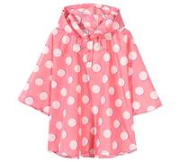 QIKADO Poncho de Pluie Dans des Teintes Rose Compact une Fois Plié Dans sa Poche M/3-5 ans