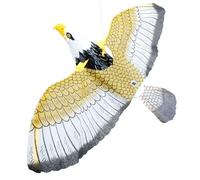 Qikam Cerf-Volant Anti-Oiseaux, Cerfs-Volants pour effrayer Les Oiseaux,Effaroucheur d’Oiseaux de Jardin | Faucon Jardin Oiseau Scarer, Réaliste Extérieur Ferme Protecteur, Pigeon Scarer Dispositif,
