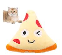 Qikam Jouet en Peluche Cat Pizza Party | pour Chats Actifs Mignons à Chat | d'intérieur Amusants pour Chats, Jouet interactif à mâcher pour Animaux de Compagnie, Exercice, Actifs