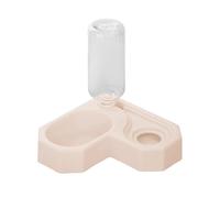 Qikam Mangeoire et Distributeur d'eau pour Chat, mangeoire pour Chat,Distributeur d'eau pour Chien à Angle Droit Love 500 ML - Bol d'eau pour Chien, mangeoire Anti-basculement et Distributeur d'eau