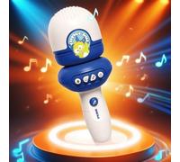 Qikam Microphone Enfant - Dispositif de Modification Vocale pour - Appareil De Chant avec Modulation De Voix Et Enregistrement pour 3 Ans Et Plus