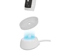 Qikfresh Housse en Silicone Compatible avec Oral-B Type 3757 Station - Capot hygiénique Compatible Charge pour brosses à Dents électriques - Transparent givré