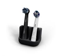 Qikfresh - Support pour 2 brosses à Dents | pour têtes de Brosse à Dents Oral B, IO, Philips Sonicare, Waterpik, Fairywill | en Silicone Alimentaire (Noir)