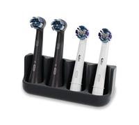 Qikfresh Support pour 4 brossettes de brosses électriques (Noir)