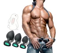 QiKKago α ρ 3 Tailles Différentes De Jouets en Silicone en Forme De Cœur émeraude, Cadeau Original pour Les Hommes Et Les Femmes.