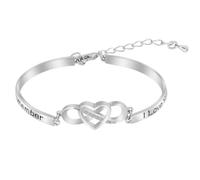 QiKKago ̣ σ α Amour En Argent, Bracelet Bague Amour Infini