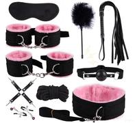 QiKKago ̣ σ α Ensemble De Loisirs en Nylon Rose 10 Pièces, Confortable Et Pratique, Excellente Qualité, Cadeau De Jouet Original pour Les Femmes-E04.