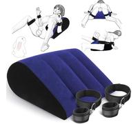 QiKKago ̣ σ Combinaison D'oreillers Gonflables Triangulaires en Nylon Noir, Vous Offre Une Expérience De Sommeil Parfaite ! Un Cadeau pour Les Hommes Et Les Femmes