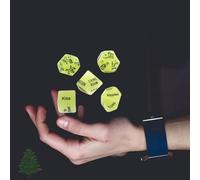 QiKKago ̣ σ Dés en Plastique Vert Phosphorescent, Jeu De Lumière pour La Nuit, Cadeau De Jouet Original pour Les Femmes - W05