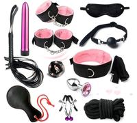 QiKKago ̣ σ Ensemble D'équipement D'exercice De 12 Pièces En Nylon Rose Pour Votre Fitness En Style, Un Cadeau Original Pour Les Hommes Et Les Femmes !