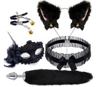 QiKKago ̣ σ Le Renard Noir, Incarnation Du Costume Quatre Pièces De Jeu De Rôle, Un Cadeau Original Pour Homme Et Femme