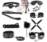 QiKKago ̣ σ Lot De 10 En Cuir Noir - Affichez Votre Individualité Et Votre Glamour ! Un Cadeau Original Pour Les Hommes Et Les Femmes