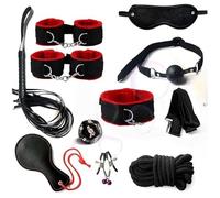 QiKKago 10 Pcs Multifonctionnel Nylon Rouge Massage Main Jambes Relaxation Set, DéS Sculpté Guider L'Action, Cadeau pour Les Couples - K1