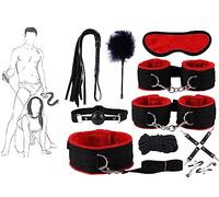 QiKKago 10pcs éLéGant Rouge RéGlable Nylon Cardio Set, Facile à Transporter, Conception Lavable - D4