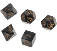 QiKKago 2025 Upgrade One 5 Dice Multifonction Noir Romantique Amour Dice Jouet, F21