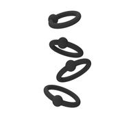 QiKKago 4 Anneaux À Points En Silicone Noir Pour Vous Aider À Expérimenter Le Plaisir Du Jeu ! Un Cadeau Original Pour Hommes Et Femmes-B07