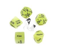 QiKKago 5 DéS De Jeu De Nuit en Plastique Fluorescent Vert Offrant De Nombreuses Instructions d'action, Cadeau pour Les Couples - D6