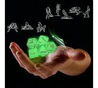 QiKKago 5 Dés Familiaux Phosphorescents pour Illuminer Les Moments De Plaisir Un Cadeau Original pour Hommes Et Femmes - Y15