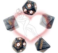 QiKKago 5 Dés Noirs, ̣ σ Donnez Vie à Plus de Divertissement !