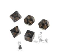 QiKKago 5 - en - 1 en Plastique Classique Noir Multi - Function Jeu De DéS, TrèS CréAtif Mouvement Instruction, Cadeau pour Les Couples - D28