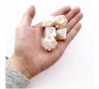 Qikkago 5pcs Multifunctional White Plastic Dice -Z06