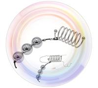 QiKKago Accessoire De Tensionneur Multi-Taille en Acier Inoxydable avec Enroulement Multi-Tour, éQuipement De Formation TéLescopique Compact pour Hommes -Couple Cadeau-Z7 (30mm + Trois Boules)