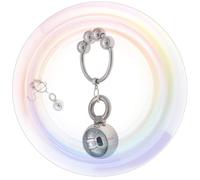 QiKKago Accessoire D'EntraîNement De Poids IntéRieur Et ExtéRieur en Acier Inoxydable Multi-Taille, Cadeau Compact -Couple-15 (Bague De 4 Perles 30mm + Boule Unique)
