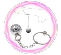 QiKKago Accessoire D'EntraîNement D'Endurance D'éTirement à Bille Multi-Taille en Acier Inoxydable -Couple Cadeau-Z5 (Single Ball + 25mm)