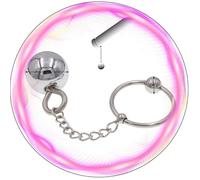 QiKKago Accessoire D'EntraîNement D'Endurance D'éTirement à Bille Multi-Taille en Acier Inoxydable -Couple Cadeau-Z5 (Single Ball + 35mm)