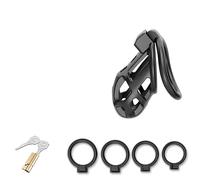 QiKKago Accessoire SpéCial Cage De Protection en RéSine Sport Fitness Noir avec 4 Anneaux De DifféRentes Tailles, CléS - K + 13