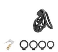 QiKKago Accessoire SpéCial Cage De Protection en RéSine Sport Fitness Noir avec 4 Anneaux De DifféRentes Tailles, CléS - K + 13