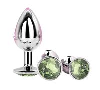 QiKKago Accier Inoxydable Home Gathering Multi-Prop, Approvisionnement Romantique Intime, Accessoire Respectueux De La Peau, Outil De Soin De La Hanche 3 PièCes Set + Y (Vert Clair)