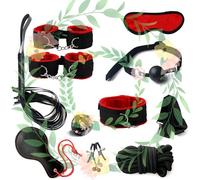 QiKKago Améliorer L'effet De L'entraînement De Yoga, Sangle D'entraînement De Yoga Rouge En Nylon, Ensemble De 10 Pièces De L'assistance Tout Autour, Cadeau Original Pour Les Hommes Et Les Femmes.