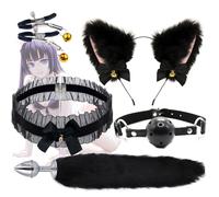 QiKKago Black Fox Cos Set Sẹx Bσndαge B-D-S-M Sẹx Tσys Anαl Ρl g Lσck Ring Anâl Adullt