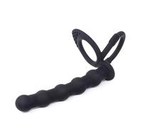 QiKKago Black Portable Long Silicone Fitness Training Stick, 2 FaçOns De Porter, Accessoires D'EntraîNement D'Endurance AéRobique, Cadeau De Couple - K + 12