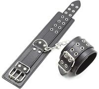 QiKKago - - - Bracelet Classique à Boutons En Cuir Noir Montrant La Personnalité Et Le Goût ! Un Cadeau Original Pour Les Hommes Et Les Femmes !