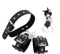 QiKKago Bracelet En Cuir Noir Pour Charme Résistant Sẹx Bσndαge B-D-S-M Sẹx Tσys Anαl Ρl g Lσck Ring Vibrαtor Sẹx Swing-N10