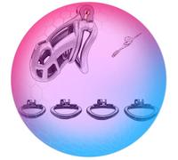 QiKKago Cage Protectrice SpéCiale en Forme De Serpent MâLe avec 4 Anneaux De Tailles, Cage Sportive en RéSine Noire pour L'EntraîNement D'Endurance (S)