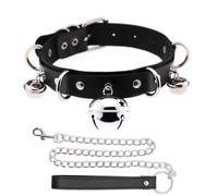 QiKKago Collier De Chaton En Cuir, Classique Et éLéGant Avec Collier Cosplay Unique - D10