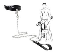 QiKKago Collier D'EntraîNement en Cuir Noir Classique RéGlable pour L'EntraîNement en Force éQuilibré Polyvalent - D13
