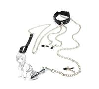 QiKKago Collier en Cuir Multifonctionnel Quatre Pinces, Cadeau d'anniversaire Original, F-19