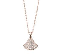 QiKKago Collier Éventail En Diamants Brillants Et Étincelants, Accessoire De Mode Élégant Et Magnifique !
